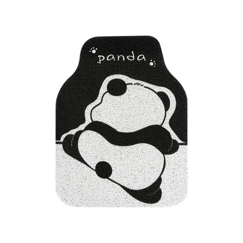 Car floor mats cartoon panda wire ring car floor mats anti-dirty and easy to clean car-mounted bold encrypted universal car floor mats