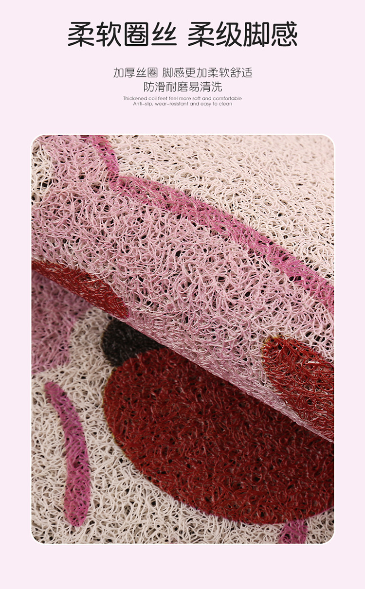 2025 Cartoon Strawberry Bear Suitable for Byd S7 S6 Seal 06 Seagull Car Floor Mat Cartoon Cute Mat