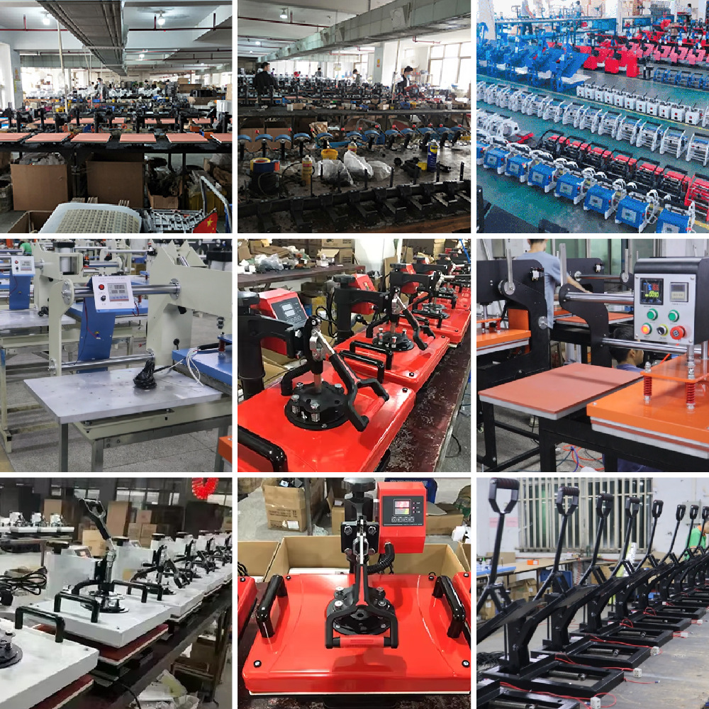 Fábrica directa 5 - en - 1 máquina de sello en caliente multifuncional inteligente de control de temperatura logotipo camiseta taza máquina de sello en caliente de transferencia de calor