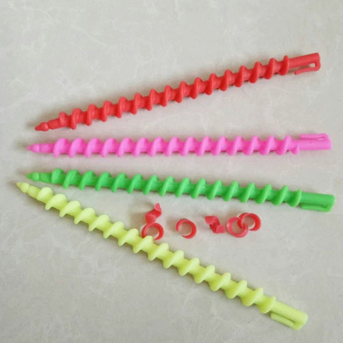 1 Number Solid Screw Bar Household Hairdressing Tool Cold Ironing Styling Spiral Rod Plastic Hair Curler Hairdressing Screw Bar 