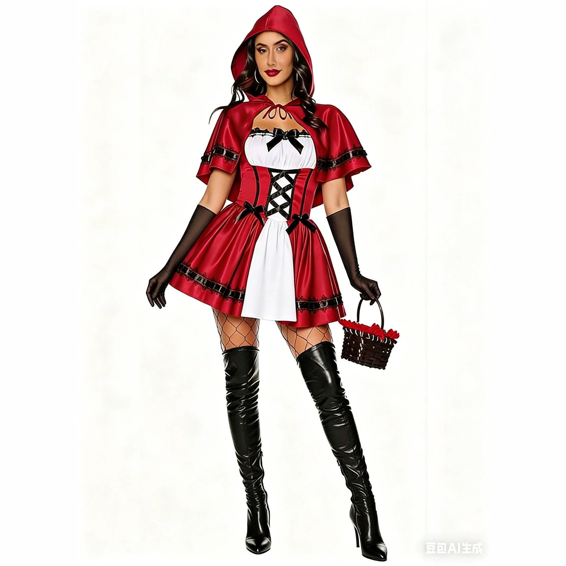 Little Red Riding Hood Costume Masquerade Bar Party Christmas Princess Dress Female Adult Halloween Performance Costume