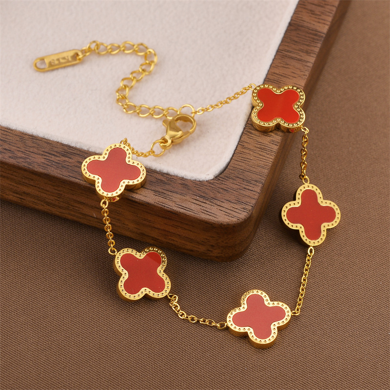 Joyas transfronterizas europeas y americanas Pulsera de acero de titanio de todo fósforo Versión coreana del temperamento bohemio Pulsera de acero de titanio que no se desvanece Joyería femenina