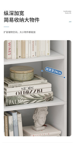 Corner bookshelf narrow version minimalist economical storage cabinet, space-saving small corner item holder bookshelf