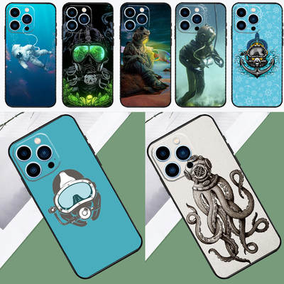 For Apple Phone Case Diving Mask Diving Phone Case iPhone 15 14 13 12 11 Pro Ma