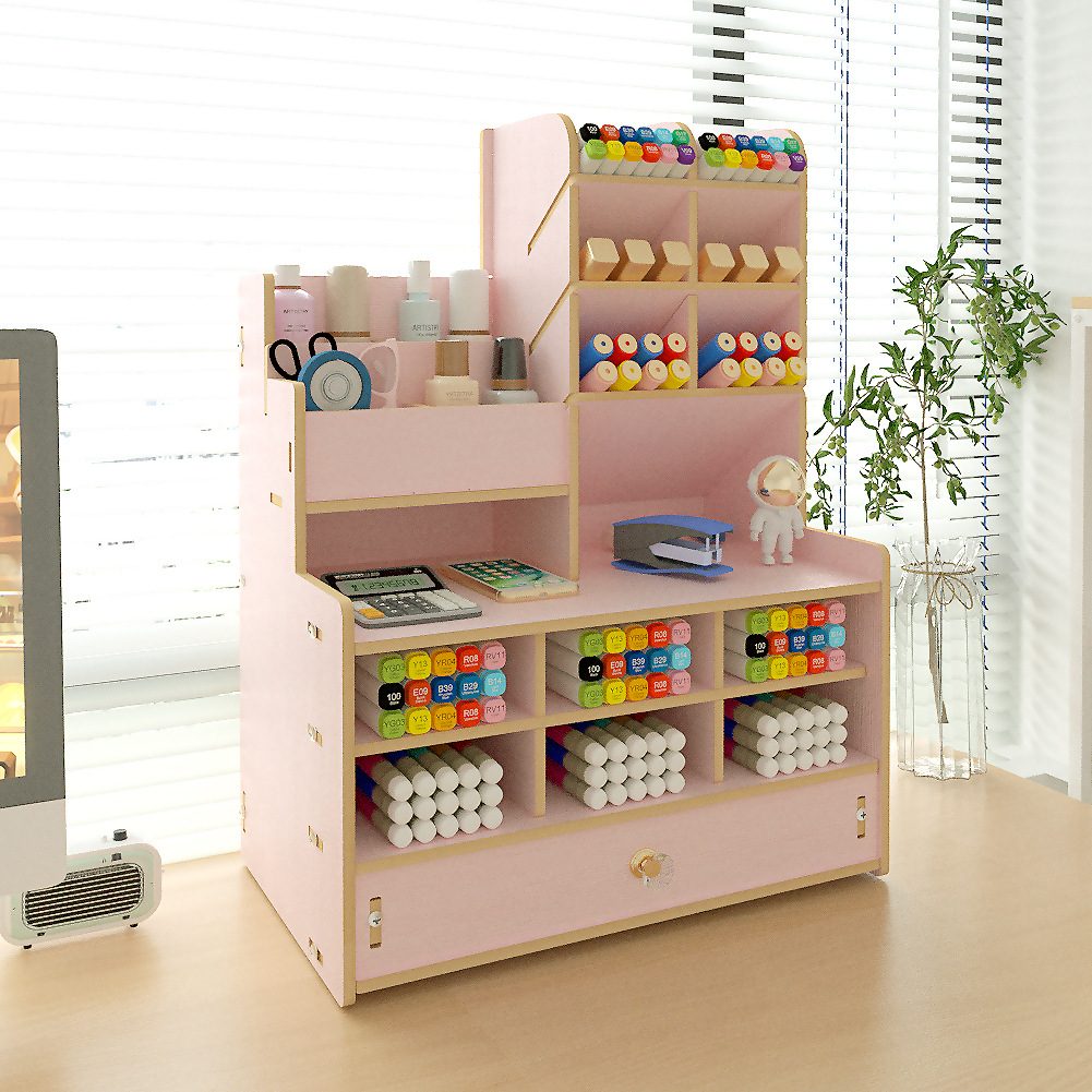 Talápices con múltiples rejillas, caja almacenamiento ma ra, papelería creativa diy, estante escritorio, oficina cajón