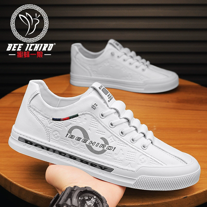 Sneakers BeeWolf, модные белые кроссовки, универсальная повседневная обувь, натуральная кожа