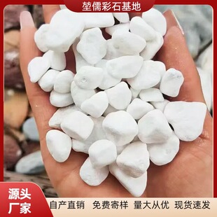White Stones, White Pebbles, Gravel, Washed Stones, Terrazzo Glue Stones, Manufacturers Wholesale White Rounded Stones