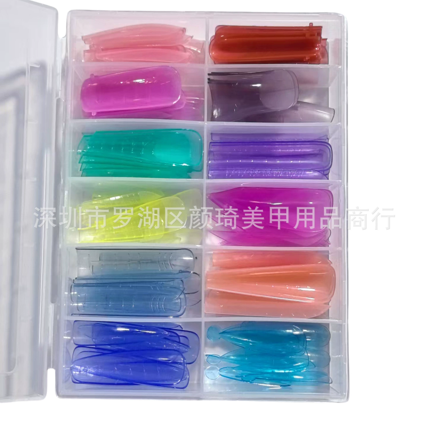 Набор для наращивания ногтей Crystal Nail Mold Extension, безбумажный лоток, быстрая фототерапия, цвет макарон, 144 штуки в коробке, оптовая продажа