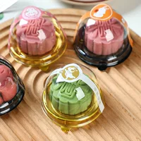Новый Яичный Желток Хрустящая Луна Торт Блистерная Коробка Круглая Квадратная Прочная Универсальная Пластиковая Коробка Случайная Коробка Упаковки Еды