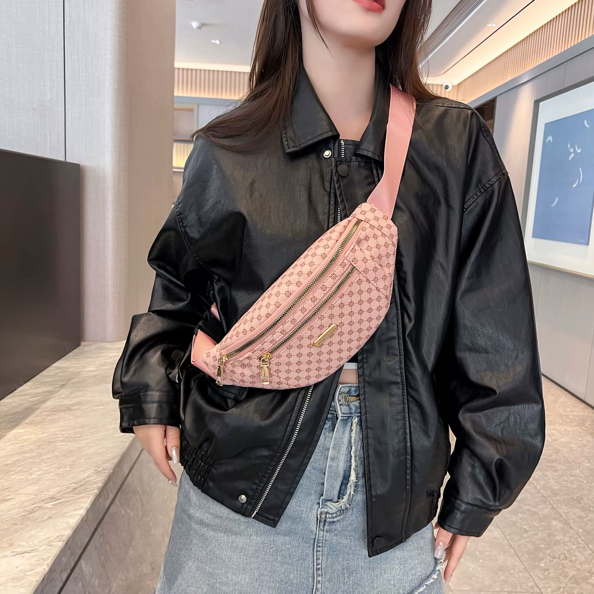 Стильная belt bag, сумка через плечо, спортивная универсальная сумка на одно плечо