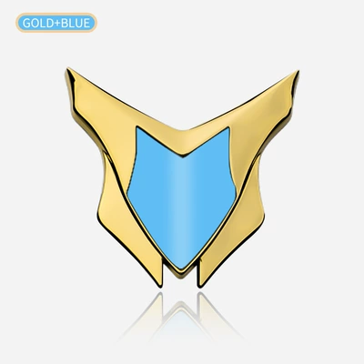 Alloy, Stainless Steel Metal — Body sticker - goldblue