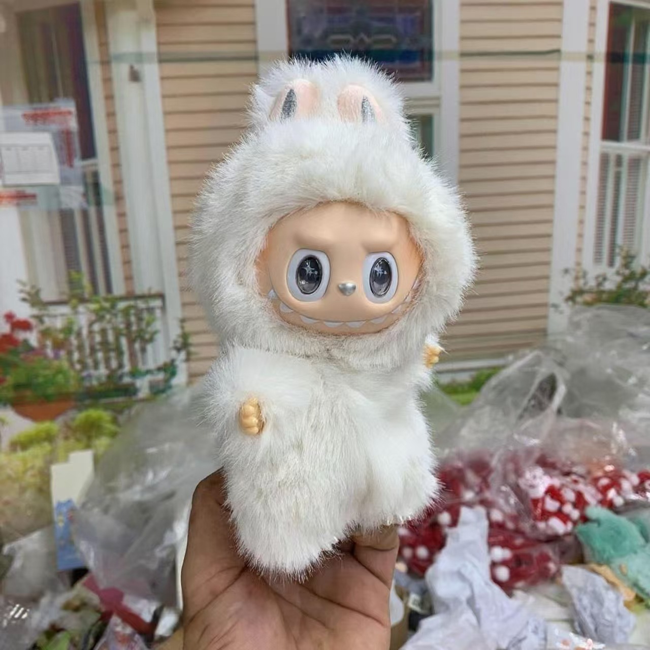 Topo de peluche juguetes infantiles de moda muñecas de cabina colgante caja ciega bolsas de pellizco descompresión descompresión