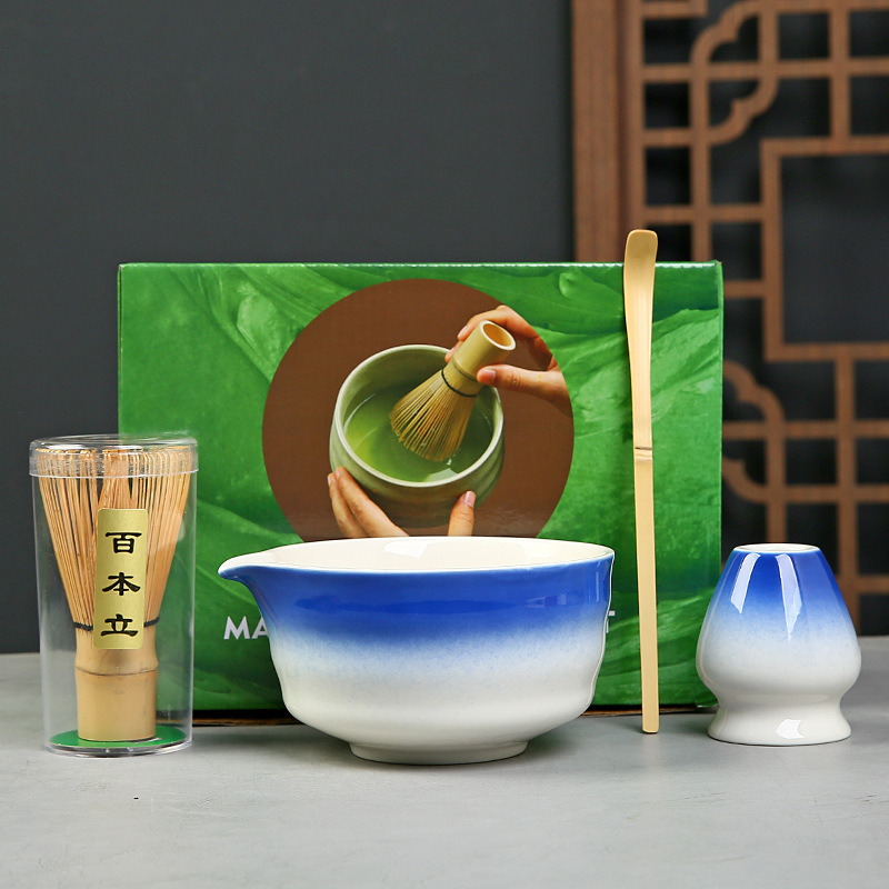 抹茶茶碗日本式抹茶宋代点茶道具陶磁器茶碗カップミキサー抹茶ブラシ茶コップセット|undefined