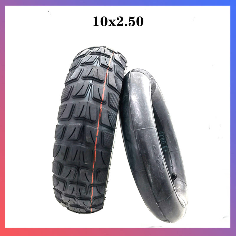 电动滑板车10x2.50内胎外胎半越野半公路充气轮胎配件10x2.50