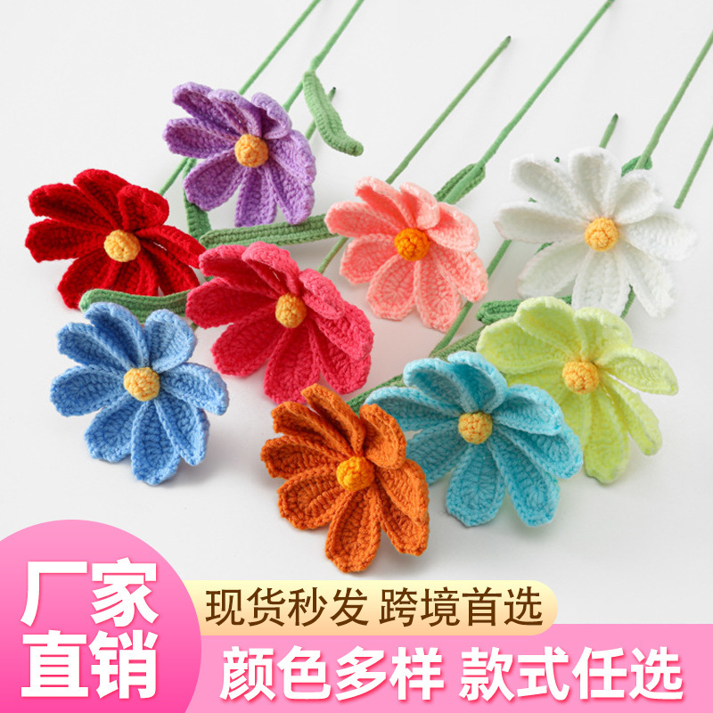 完成品は、模擬花束を備えた手織りの唐時代のゲサンフラワーで、バレンタインデーとクリスマスの花のホームデコレーションに最適です。|undefined