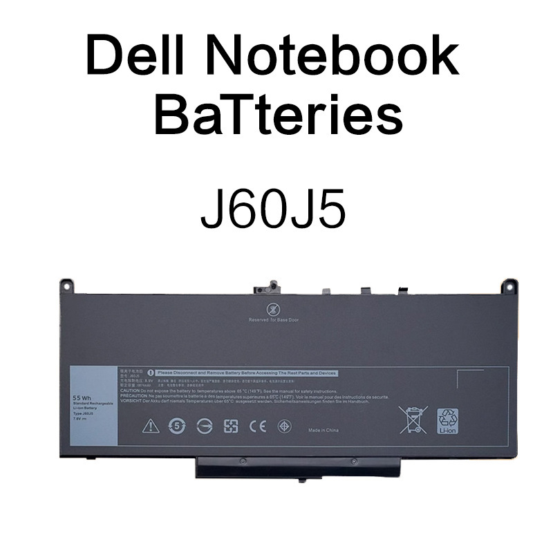 Suitable for Dell Latitude E7270/E7470 3-Cell 6600Mah J60J5 Laptop Battery