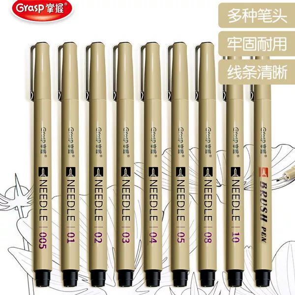 Mastering the Use of Fineliner Pens for Outlining Comics, Outlining Lines in Anime Design, and Special Pens for Hand-Drawing, Waterproof and Long-Lasting