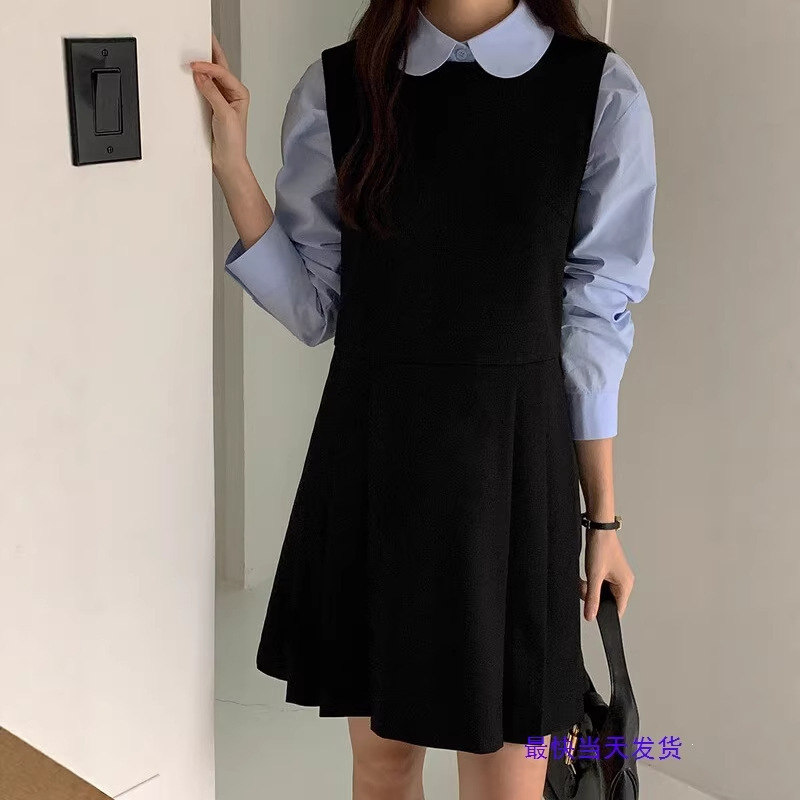 Sizes Have Been Updated Korean Age-Reducing Pleated Vest Dress Sizes Have Been Updated Korean Age-Reducing Pleated Vest Dress
