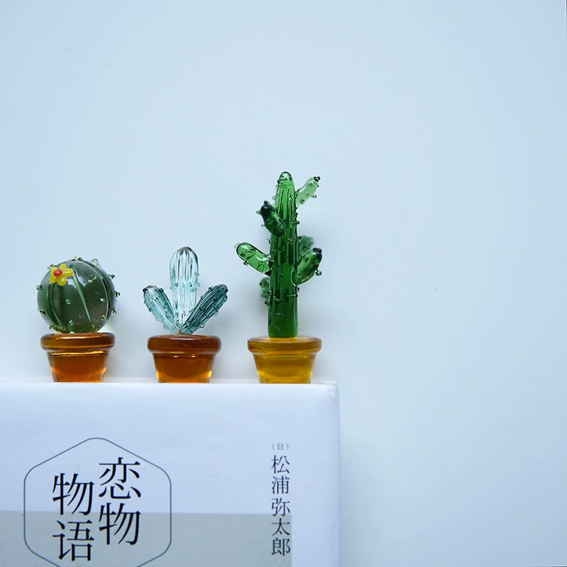 Орнаменты кактусов, аксессуары для дома, офисные компьютеры, креативные стильные настольные украшения серии ins.