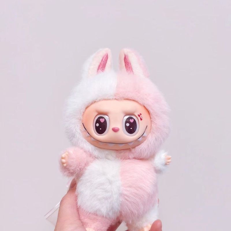 泡の心のマカロンはクリームの桃のぬいぐるみの泡の心のマカロンを変えて人形のおもちゃを変えます。|undefined