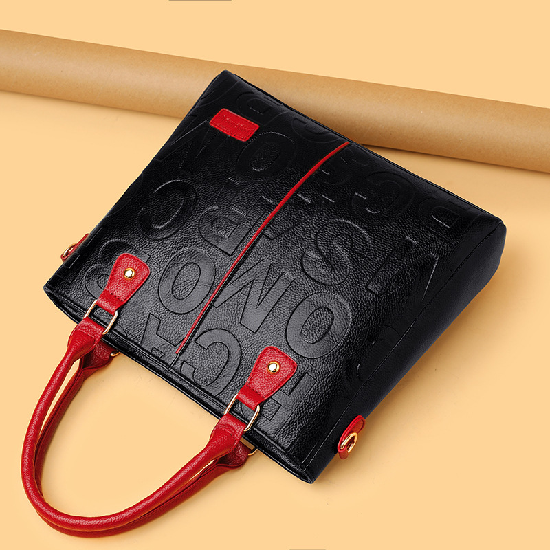 New Handbag for Outdoor Bag with Large Capacity, Popular on The Internet. The Same Stylish Soft Leather Texture Embossed Shoulder Bag for Women_voghion.com