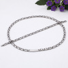 Fashionable bracelet stainless steel suitable for men and women, necklace, European style, internet celebrity