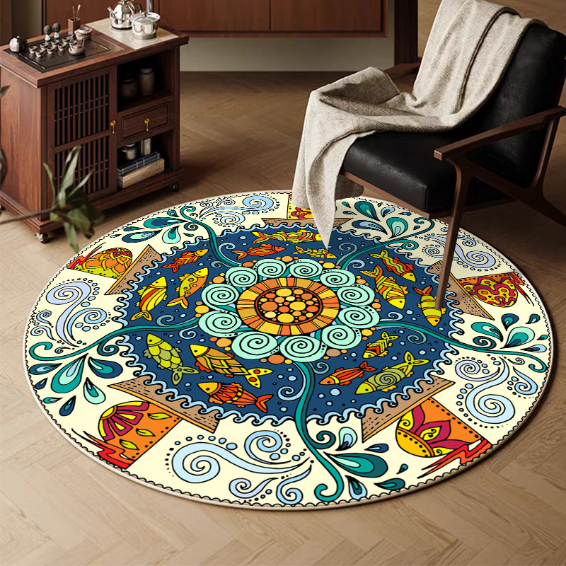 Alfombra de cachemira retro transfronteriza sala de estar sofá mantas de mesa de té mantas domésticas resistentes a la suciedad y al desgaste mantas de cama de dormitorio