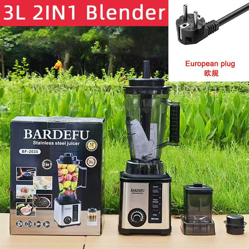 Cross-border 4L 8-in-1 blender for commercial use, stainless steel, high-power, pure copper mixer, meat grinder, crushed ice, juice extractor