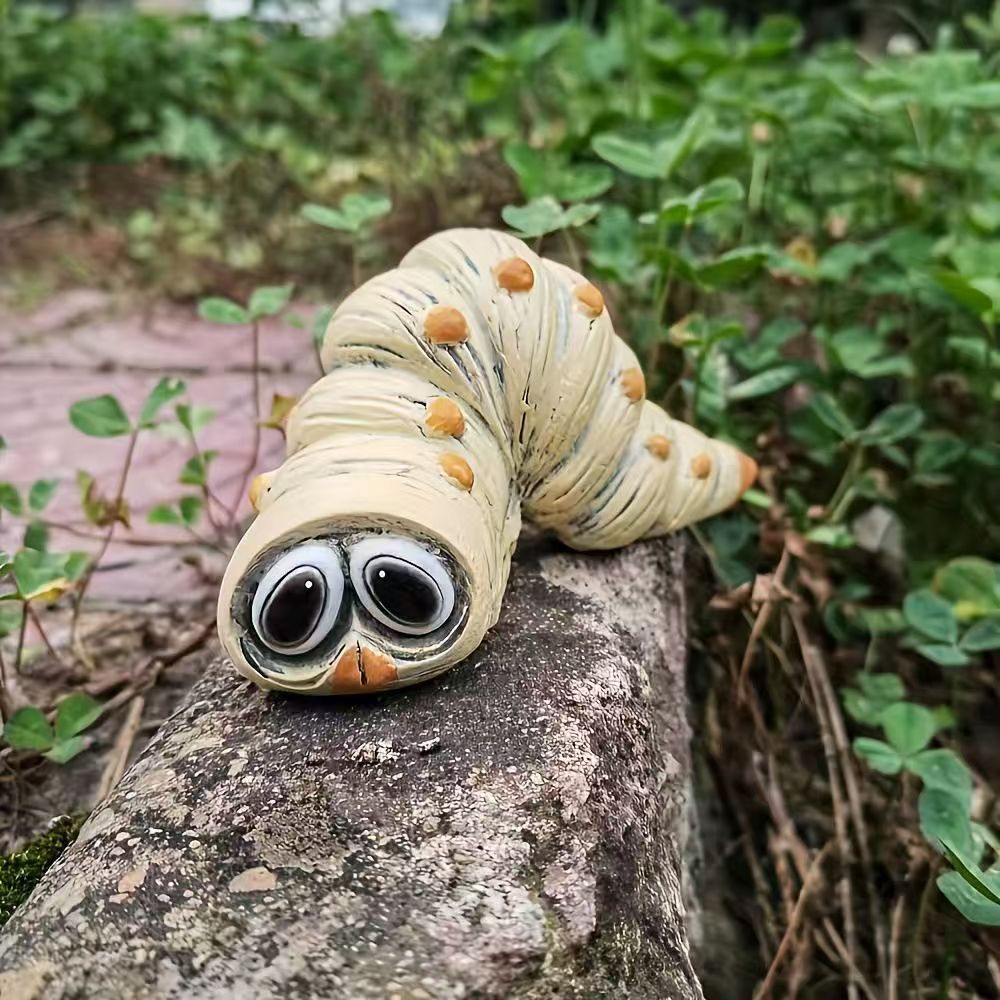 Cross-Border New Caterpillar Outdoor Decorations Home Decoration Ornaments Courtyard Ornaments Resin Crafts Wholesale