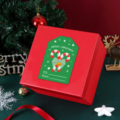 跨境批發聖誕節貼紙Merry Christmas禮盒封口貼新年禮物裝飾標籤