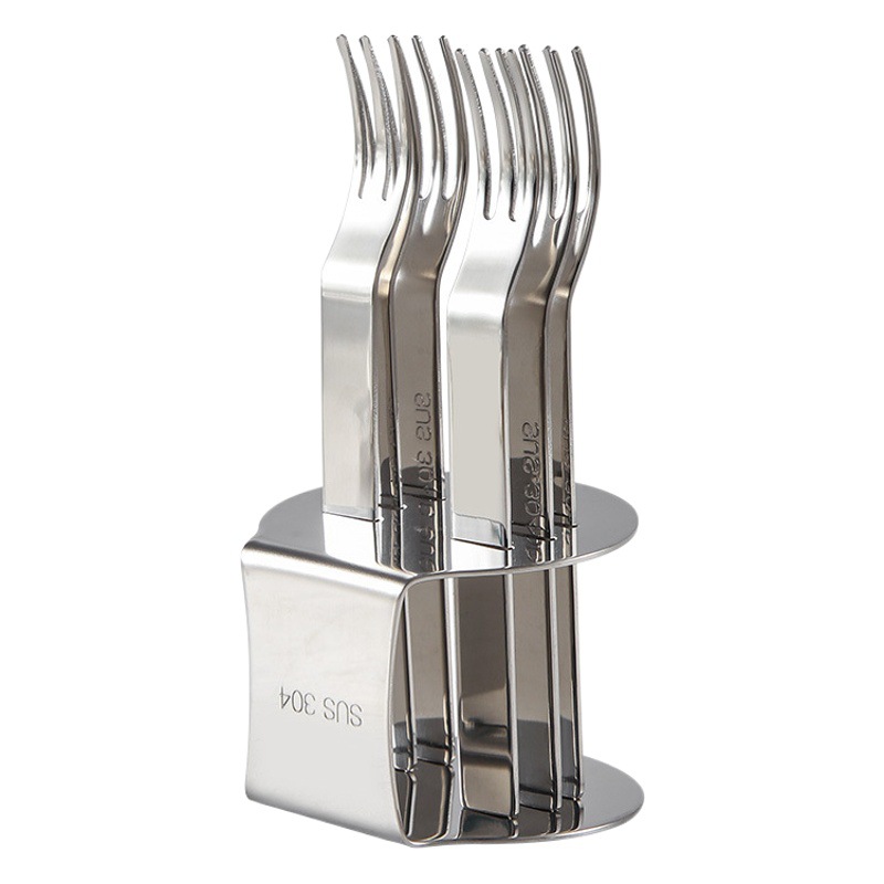 Juego de 6 Tenedores Pequeños para Fruta, Acero Inoxidable