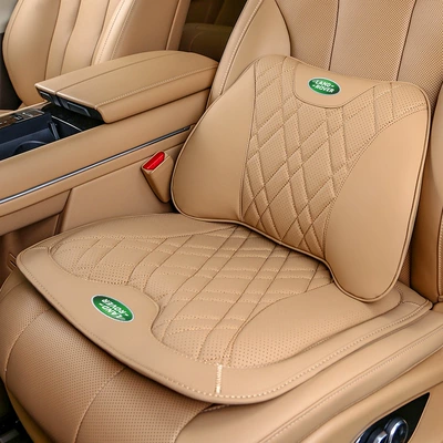 Cushion, All-Season Universal Neck and — Car roof lining - 1-land-rover-lumbar-support-1-seat-cushion-amber-brown