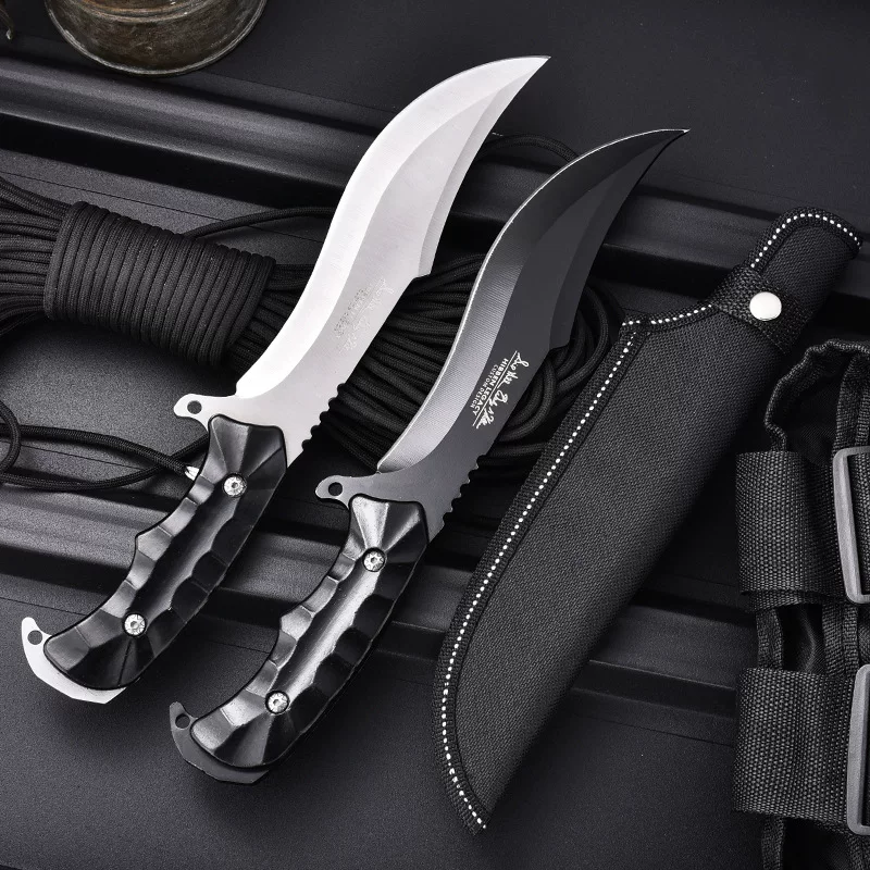 Portable small knife, wild survival knife outdoor knife high hardness stainless steel wild camp knife
