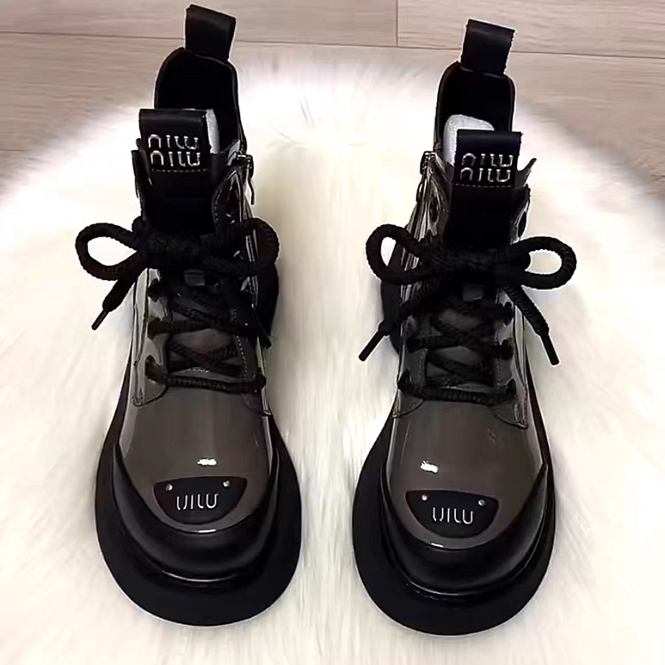 2026 Autumn and Winter New Style Fleece-Lined Martin Boots, Versatile Round-Toe, Cotton-Padded, Warm, Soft-Soled, Non-Slip, Trendy Women's Boots