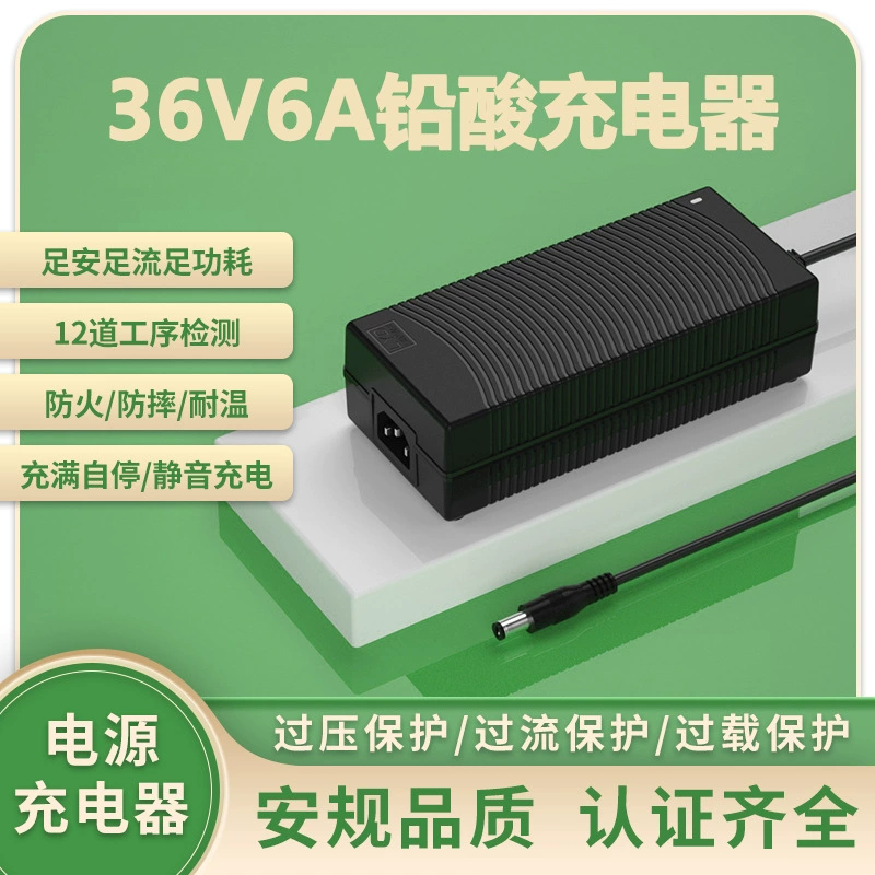 Зарядное устройство 36V6A 3C CE PSE KC SAA UL сертифицировано поднятие напряжения 43.8V6A литий-железо-кислотная батарея
