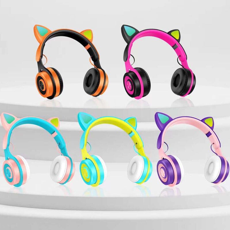 New XY-227 cat ear LED headset children's Bluetooth headset card Music wireless headset XY-221 New XY-227 cat ear LED headset children's Bluetooth headset card Music wireless headset XY-221