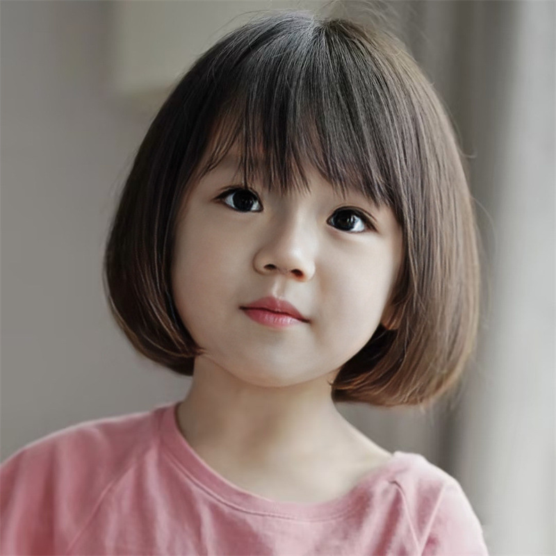 Children's cute wig