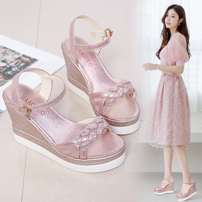 Summer sandals wedge heel