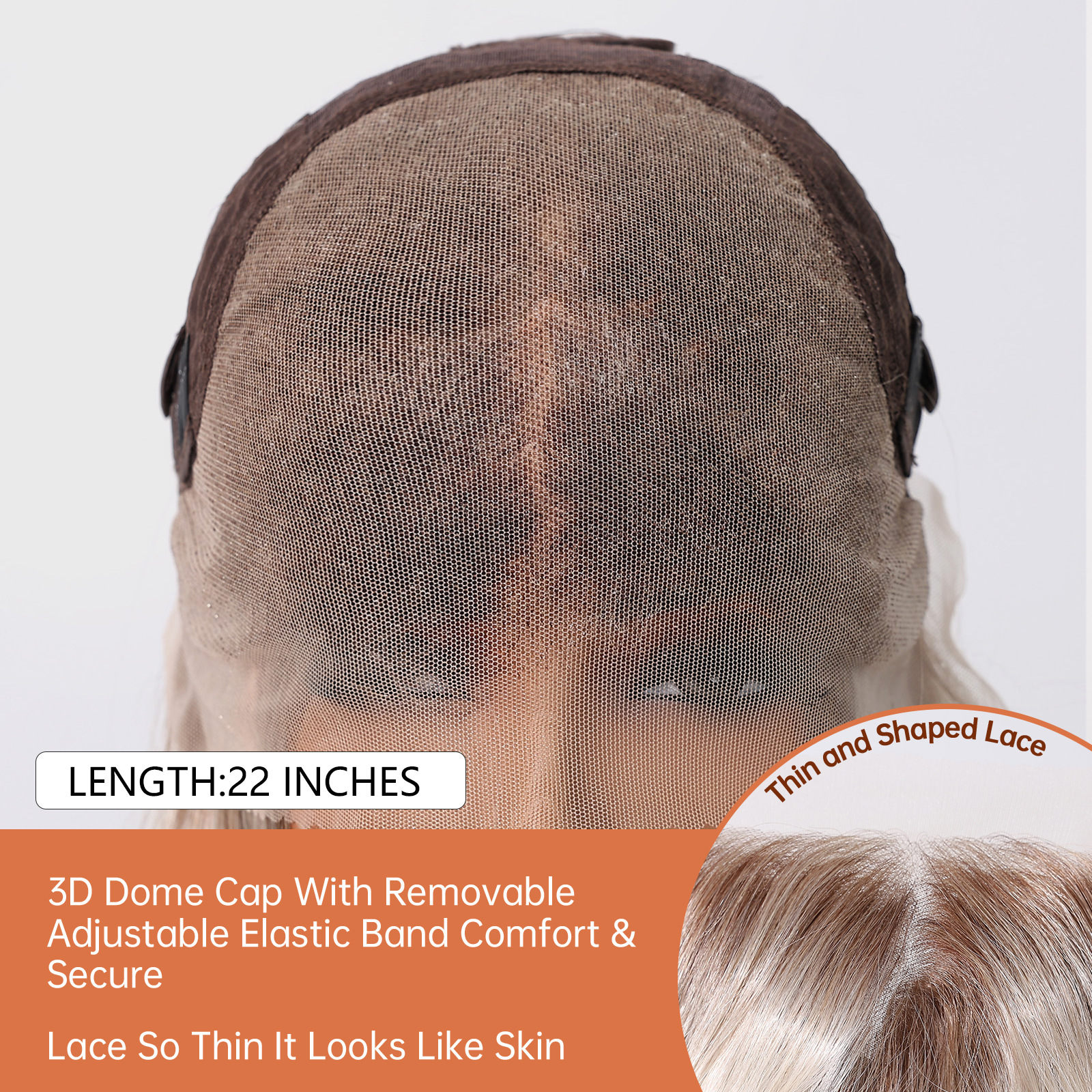 13 * 6 pelucas gris transfronterizas de gran área de mano larga rizada cosida aleatoria de modelado secundario cubierta de cabeza completa