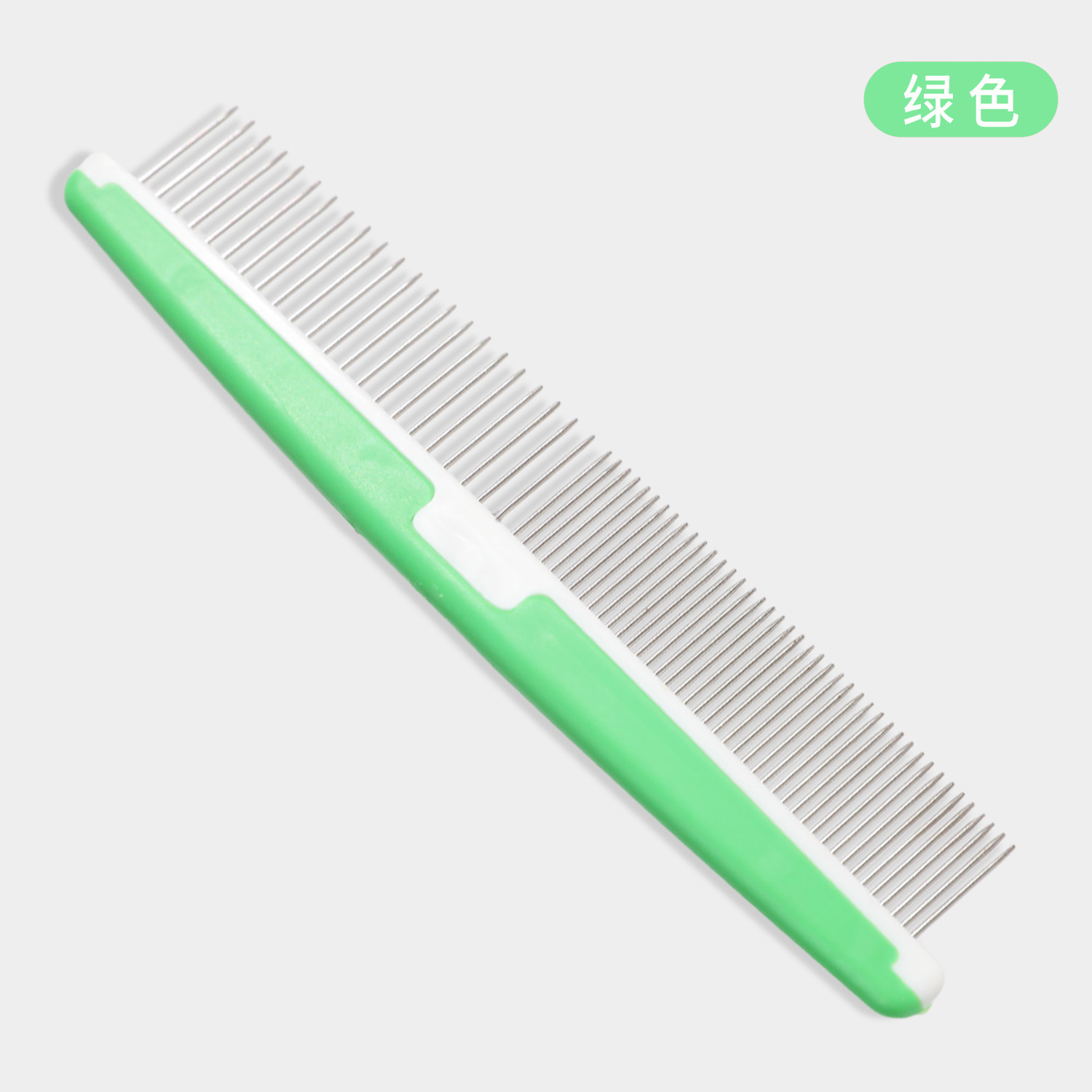 Pipitao colorido plástico mascota belleza peine gato con densos dientes dobles nudo abierto mullido recto gato peine