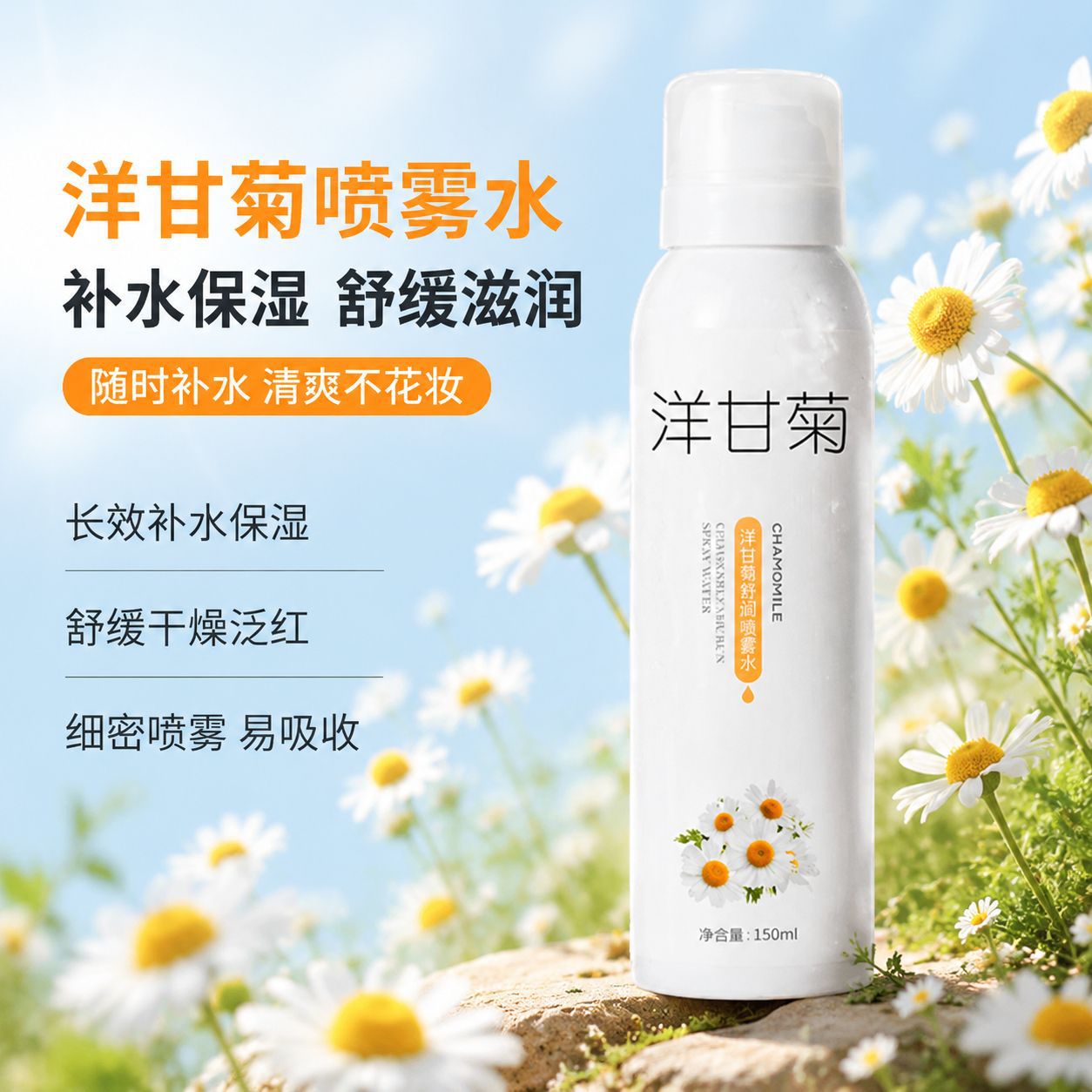 媚丽姿洋甘菊舒润保湿喷雾清爽细致收缩毛孔补水促吸收代发精华水