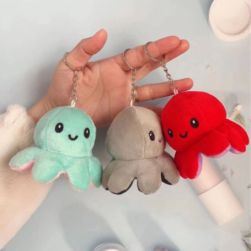 Flip Octopus Flip Octopus Plush Toy Double-sided Flip Doll Octopus Doll Rag Doll