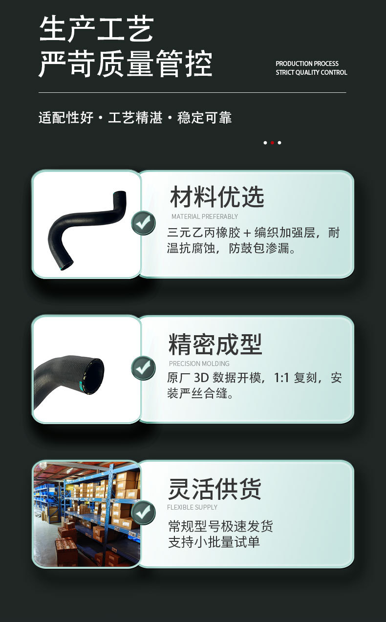 16572-0T060 water tank drain hose, suitable for Toyota RAV4 2013 model, radiator hose