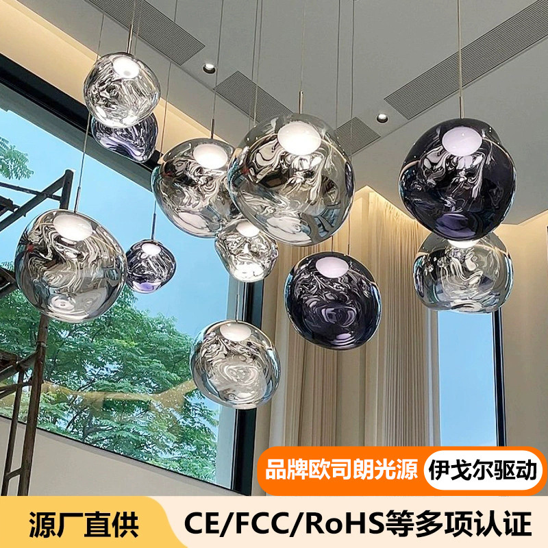 Lava Chandelier Designer Duplex Floor Loft Stair Lamp House Leap Living Room Empty Restaurant Bar Chandelier