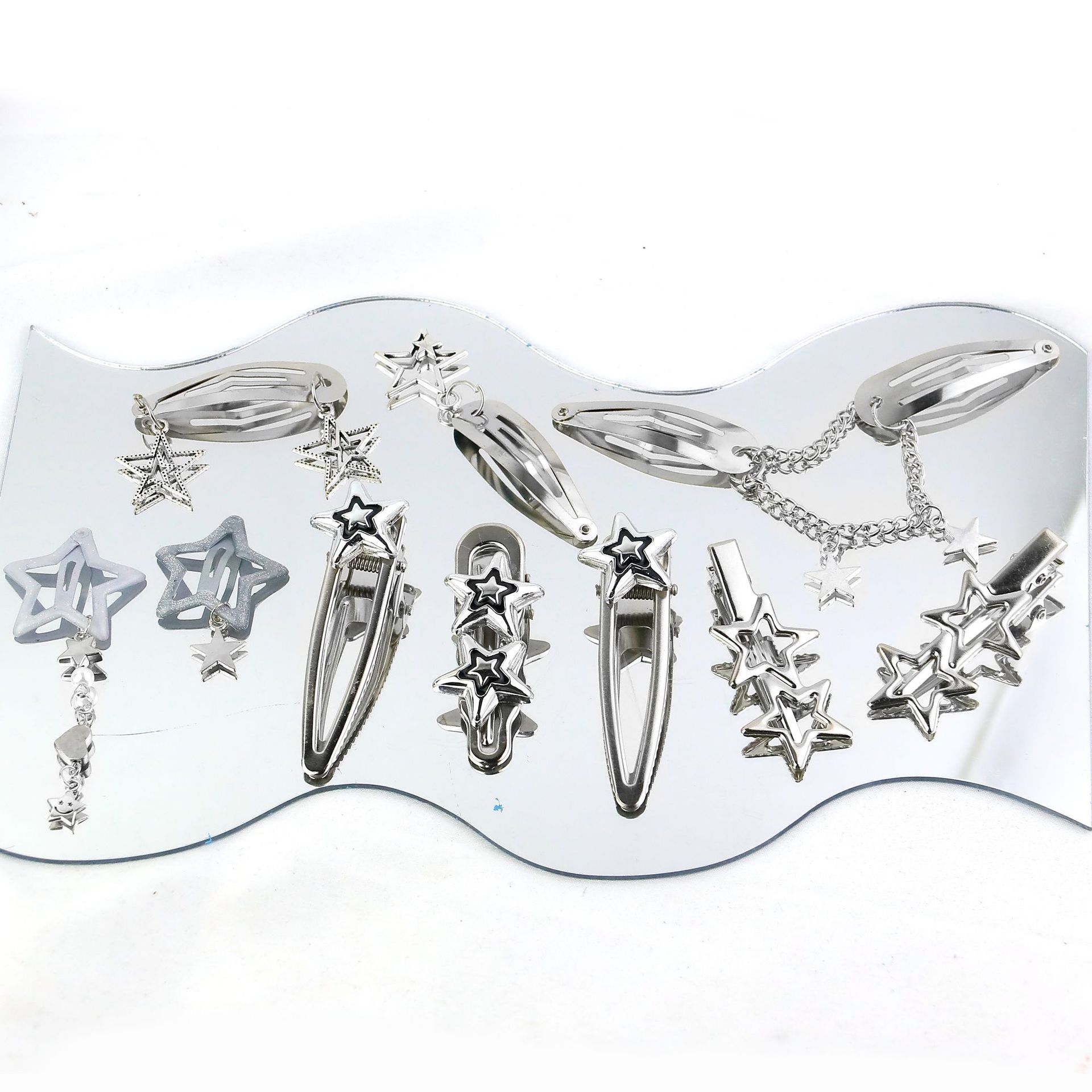 Holiday, Street Occasion IG Style Cute Women's Star Alloy Charm Hair Clips