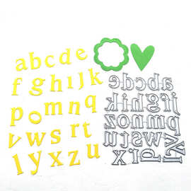 scrapbooking DIY切割刀模 碳钢刀模 压花刀模模板小写26字母