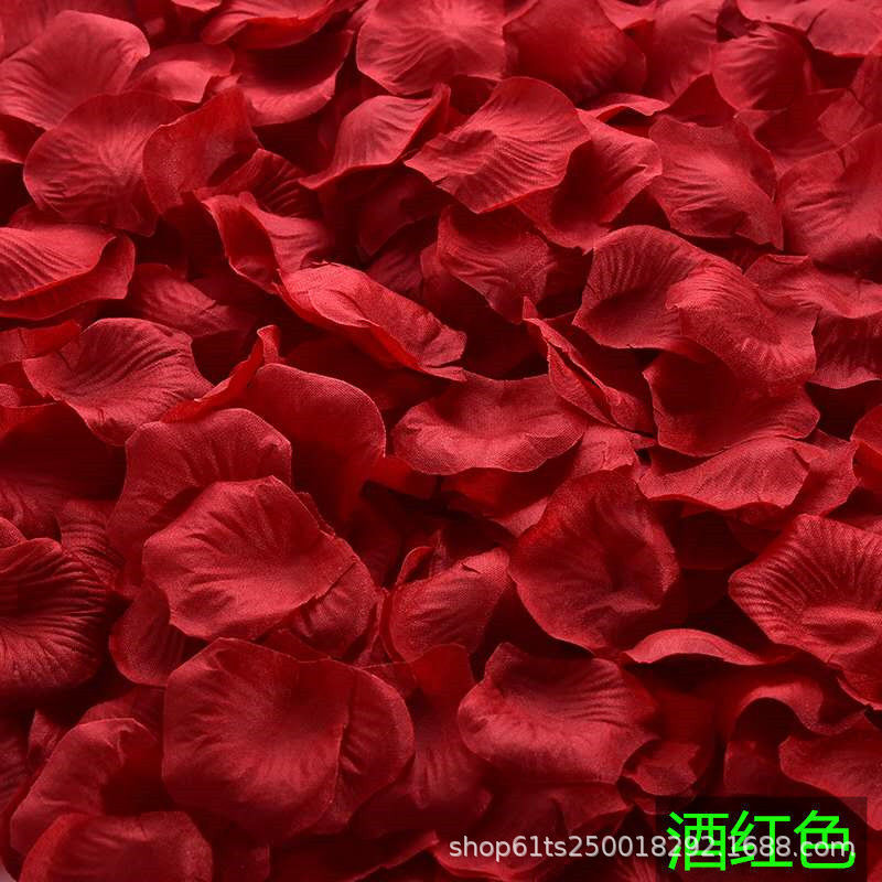 模擬バラの花びら、結婚式の告白、手振り花、バレンタインデーのプロポーズ、ロマンチックな結婚式の部屋の装飾用品|undefined
