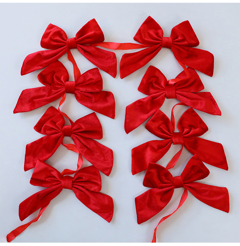 Christmas Bow Bunting Garland – Decorative Holiday Banner For Trees, Windows & Festive Displays_voghion.com