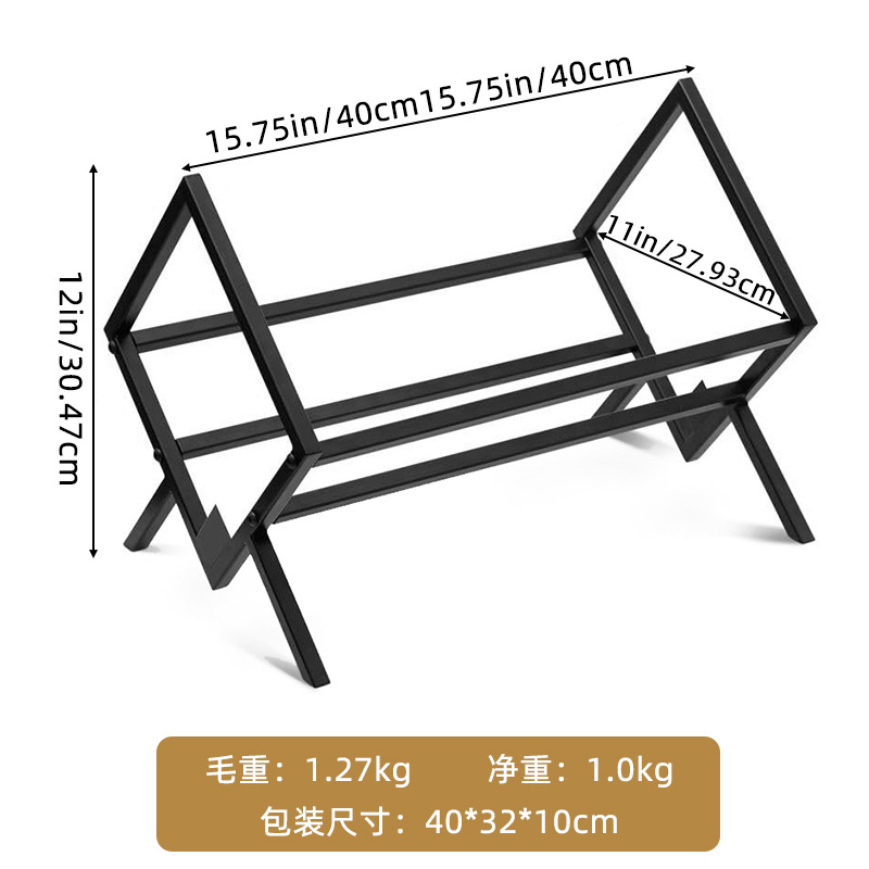 跨境黑胶唱片架铁艺CD光盘收纳架桌面创意大容量可拆卸金属展示架