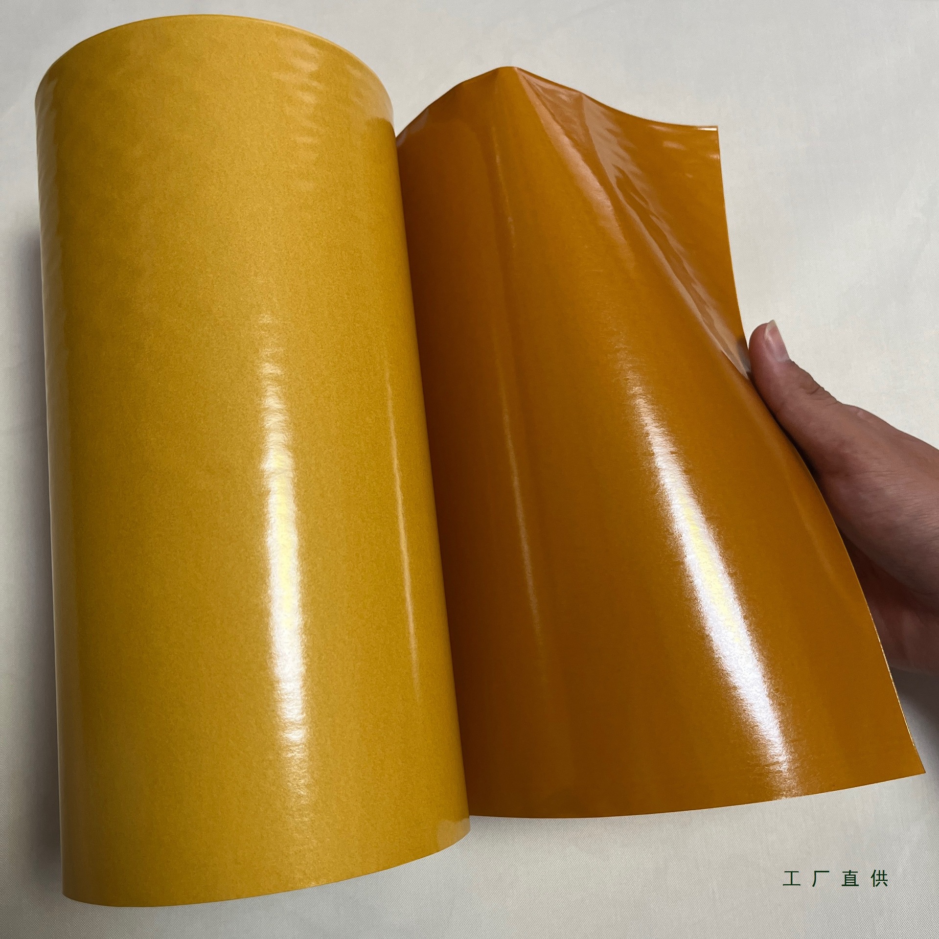 加厚易撕黄色烫金高温双面胶耐高温不移位粘烫金铜模铝模高温胶纸